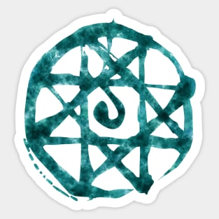 Alphonse seal teal Sticker